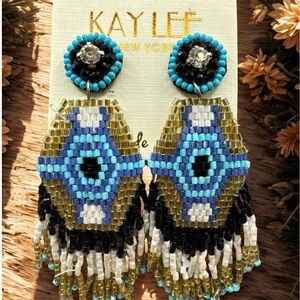 Kay Lee Seed Bead Fringe Earrings